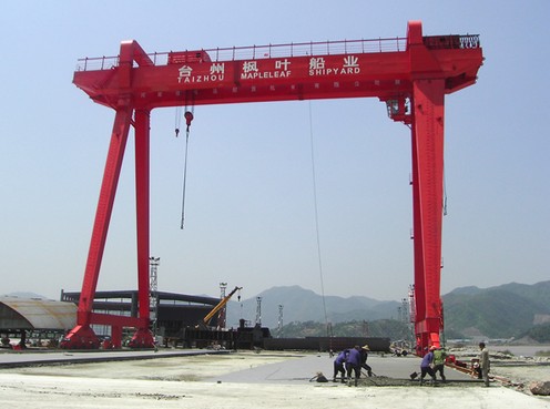 ME型160t+160t造船門式起重機（楓葉船廠）