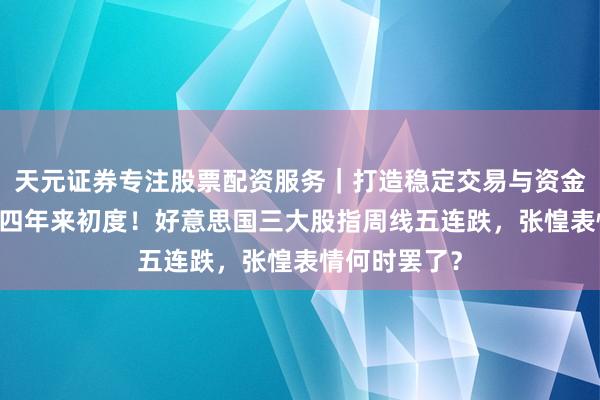 天元证券专注股票配资服务｜打造稳定交易与资金配置体系 近四年来初度！好意思国三大股指周线五连跌，张惶表情何时罢了？